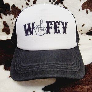 Wifey Black Trucker Hat